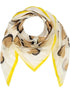 Luisa Cerano Accessories One Size Luisa Cerano Yellow Trim Heart Motif Scarf 838689/9166 izzi-of-baslow