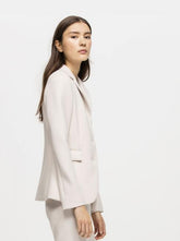 Luisa Cerano Coats and Jackets Luisa Cerano Single Breasted Blazer Ivory 418054/2378 izzi-of-baslow