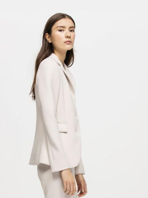 Luisa Cerano Coats and Jackets Luisa Cerano Single Breasted Blazer Ivory 418054/2378 izzi-of-baslow