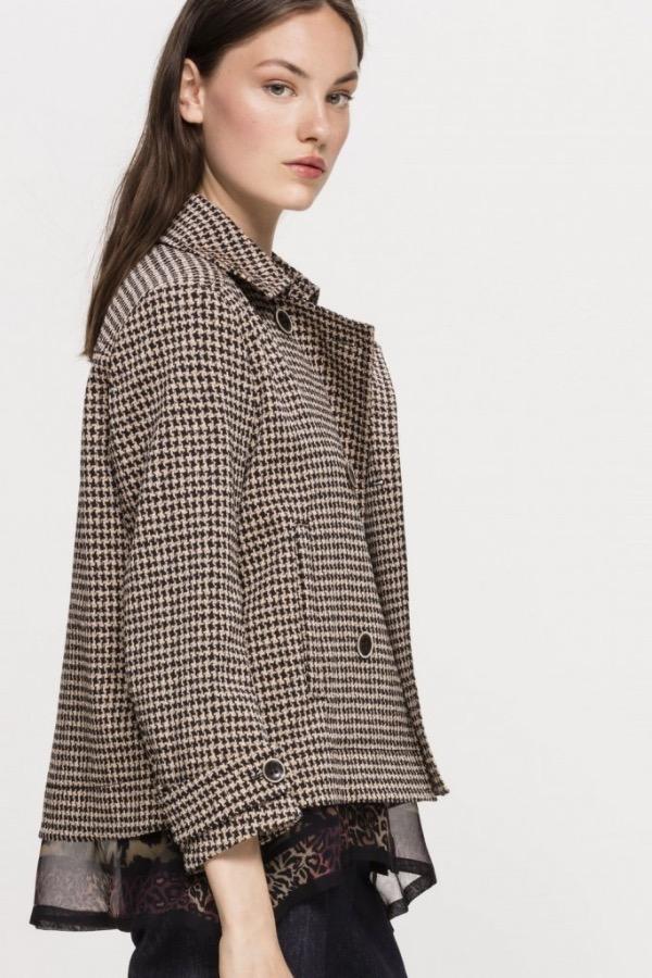 Luisa Cerano Coats & Jackets Luisa Cerano Checked Tweed Jacket 428093/2468 izzi-of-baslow