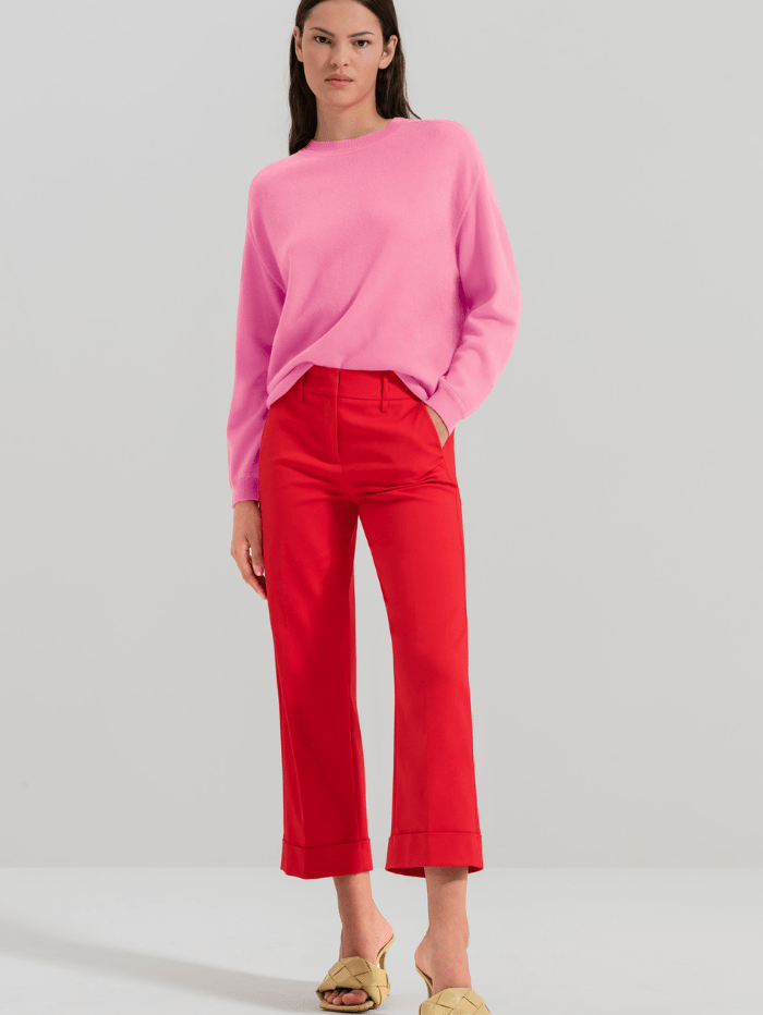 Soft pink deals cashmere sweater