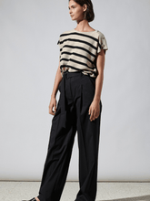 Luisa Cerano Striped Knitwear Top With Buttons 178261 5897 7131 izzi-of-baslow