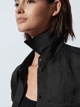 Luisa Cerano Black Ramie Boyfriend Blouse 278360 3500 0001 izzi-of-baslow