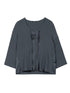 Luisa Cerano Tops Luisa Cerano Bluish Grey Blouse in Silk Blend 368918 7532 0179 izzi-of-baslow