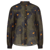 Luisa Cerano Tops Luisa Cerano Khaki Floral Printed Blouse 228242/2472 3742 izzi-of-baslow