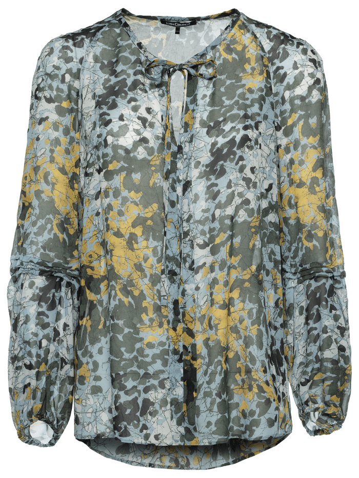 Luisa Cerano Tops Luisa Cerano Multi Camouflage Print Blouse 248361/3288 izzi-of-baslow