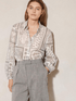 Luisa Cerano Tops Luisa Cerano White Printed Blouse 258433 3353 1031 izzi-of-baslow