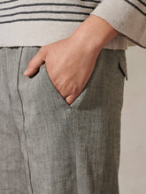 Luisa Cerano Trousers Luisa Cerano Linen Dark Grey Wide Leg Trousers 658402 3356 1701 izzi-of-baslow