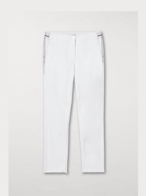 Luisa Cerano Trousers Luisa Cerano Slim Fit Trousers With Elasticated Waist White 618164/1883 izzi-of-baslow
