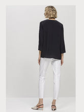 Luisa Cerano Trousers Luisa Cerano Slim Fit Trousers With Elasticated Waist White 618164/1883 izzi-of-baslow
