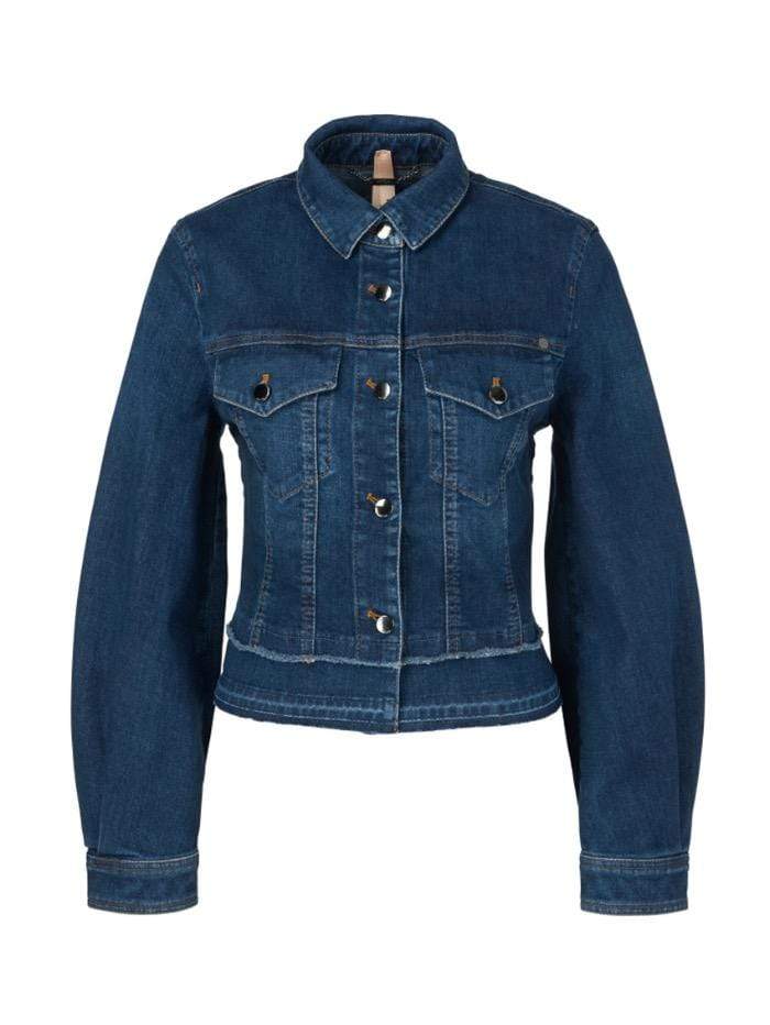 Marc Cain Additions Coats & Jackets Marc Cain Additions Vintage Blue Denim Jacket QA 31.06 D02 352 izzi-of-baslow