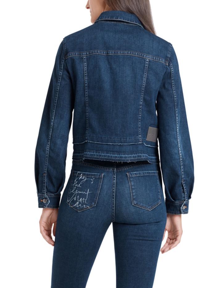 Marc Cain Additions Coats & Jackets Marc Cain Additions Vintage Blue Denim Jacket QA 31.06 D02 352 izzi-of-baslow
