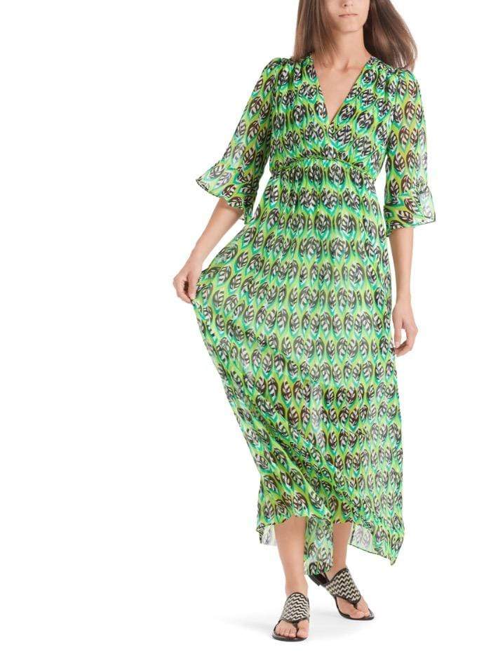 Marc Cain Additions Green Patterned Maxi Dress QA 21.22 W10 534 Izzi of Baslow Marc Cain Additions Green Patterned Maxi Dress QA 21.22 W10 534 Izzi of Baslow