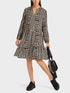 Marc Cain Additions Dresses Marc Cain Additions Printed Tiered Dress UA 21.02 W10 COL 900 izzi-of-baslow