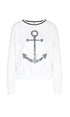 Marc Cain Additions Tops Marc Cain Additions Nautical White Sweatshirt NA 44.04 J14 izzi-of-baslow