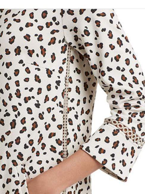 Marc Cain Collections Dresses Marc Cain Collections Leopard Print Jersey Dress Cuban Sand NC 21.57 J33 izzi-of-baslow