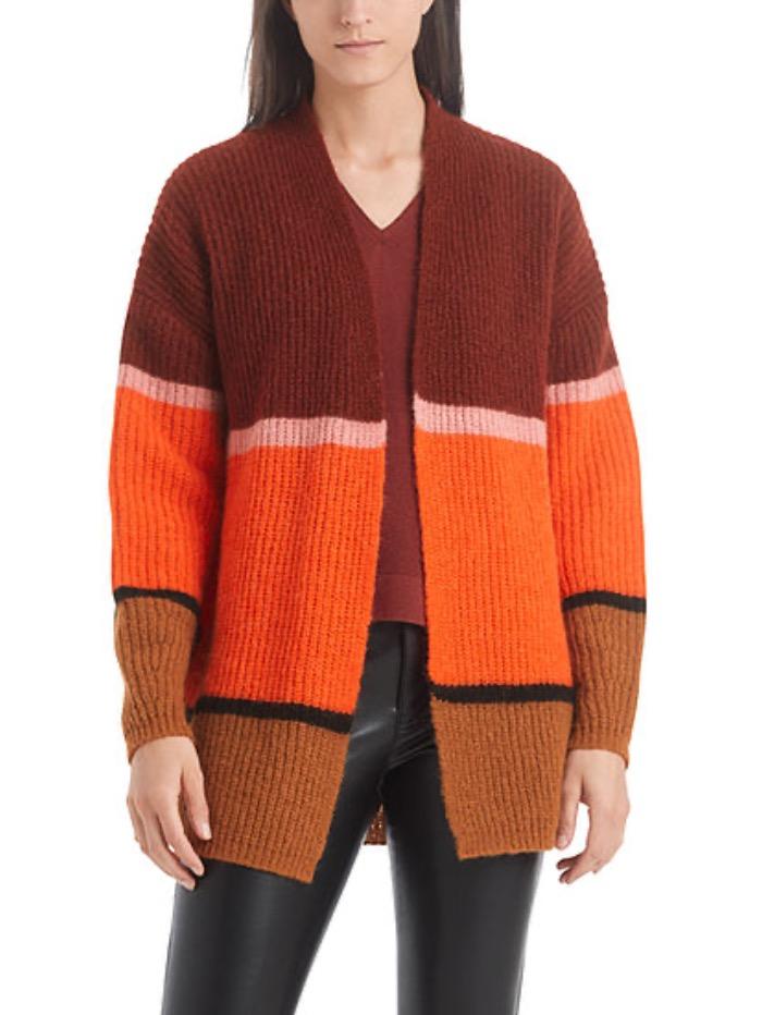 Marc Cain Collections Knitwear Marc Cain Collections Colour Block Cardigan RC 31.75 M37 COL 482 izzi-of-baslow