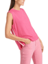 Marc Cain Collections Knitwear Marc Cain Collections Pink Sleeveless Jumper UC 61.01 M73 COL 251 izzi-of-baslow