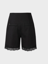 Marc Cain Collections Shorts Marc Cain Collections Lace Trim Black Shorts UC 83.06 W87 COL 900 izzi-of-baslow