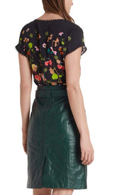 Marc Cain Collections Tops Marc Cain Collections Blouse Style Top in Silk PC 55.01 W10 izzi-of-baslow
