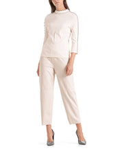 Marc Cain Collections Tops Marc Cain Collections Fine Knitted Sweater Panna Cream  QC 41.27 M21 142 izzi-of-baslow