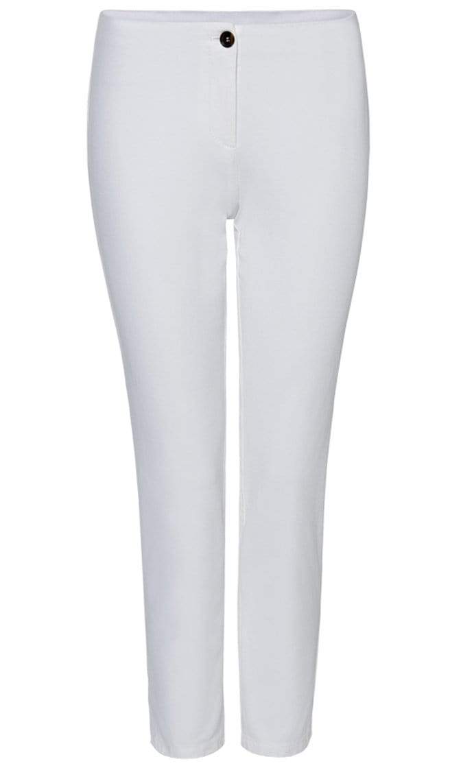 Marc Cain Essentials Trousers Marc Cain Essentials Cropped Trouser in White +E81 37 W33 izzi-of-baslow