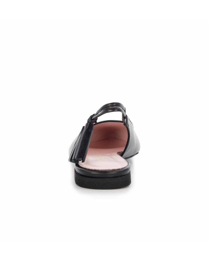 Marc Cain Shoes Marc Cain Black Leather Slingback Flat Pumps QB SF.05 L32 900 izzi-of-baslow