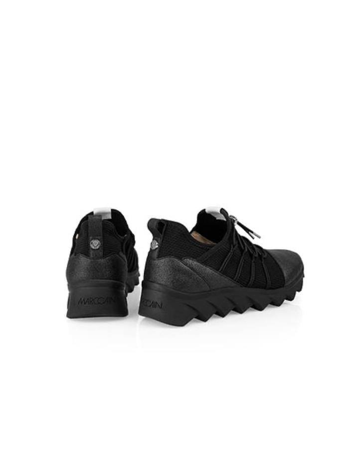 Marc Cain Shoes Marc Cain Knitted Trainers in Black with Sparkly Detailing QB SH.03 M01 izzi-of-baslow