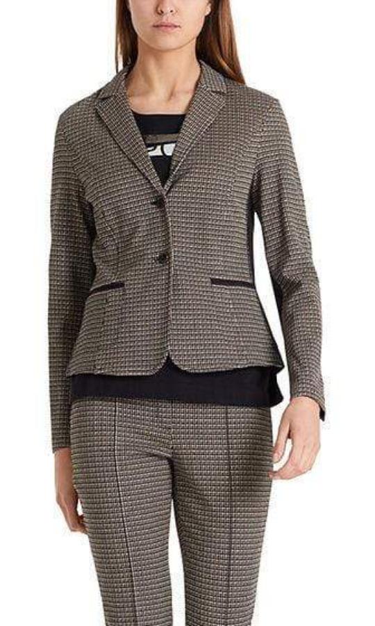 Marc Cain Sports Coats and Jackets Marc Cain Sports Checked Jersey Blazer PS 34.07 J31 izzi-of-baslow