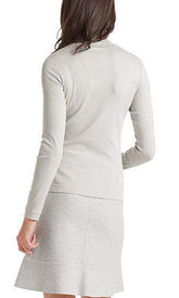 Marc Cain Sports Knitwear Marc Cain Sports Cotton Turtleneck Shirt Lighted Grey 151 PS 48.22 J50 izzi-of-baslow