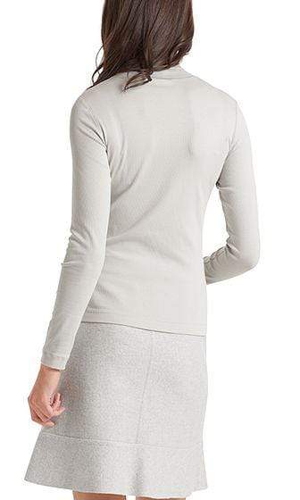 Marc Cain Sports Knitwear Marc Cain Sports Cotton Turtleneck Shirt Lighted Grey 151 PS 48.22 J50 izzi-of-baslow