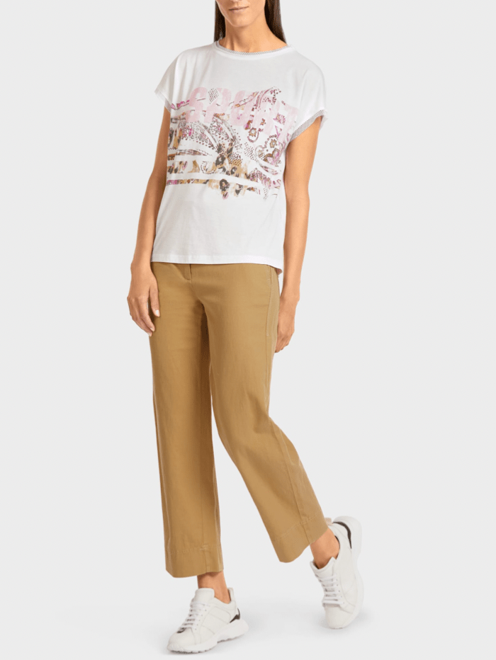 Marc Cain Sports Tops Marc Cain Sports White T Shirt US 48.13 J69 COL 100 izzi-of-baslow