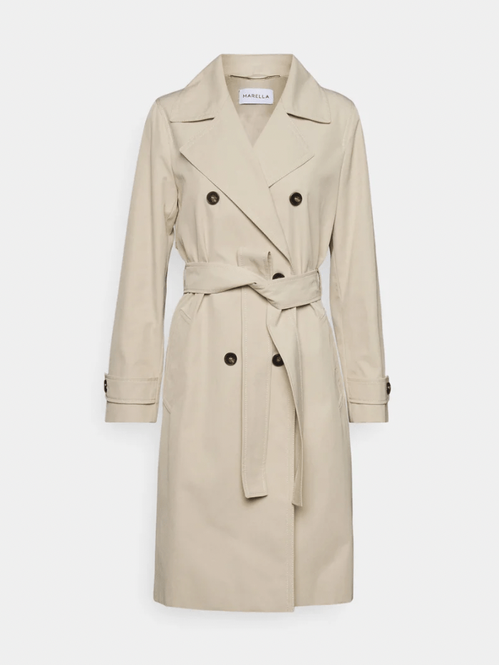 Marella Coats and Jackets Marella SIESTA Beige Trenchcoat 2330210831 001 izzi-of-baslow