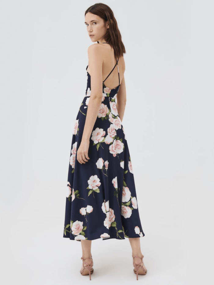 Marella Dresses Marella CESARE Navy Floral Maxi Dress 322137222 002 izzi-of-baslow