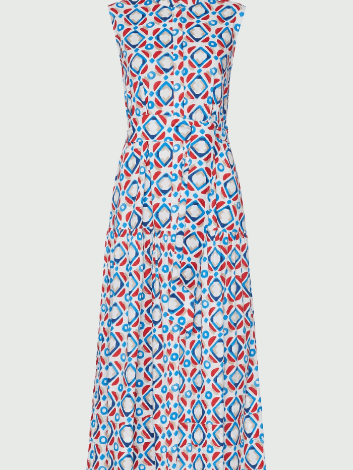 Marella Tequila Red Printed Dress 23322138322 001 izzi-of-baslow