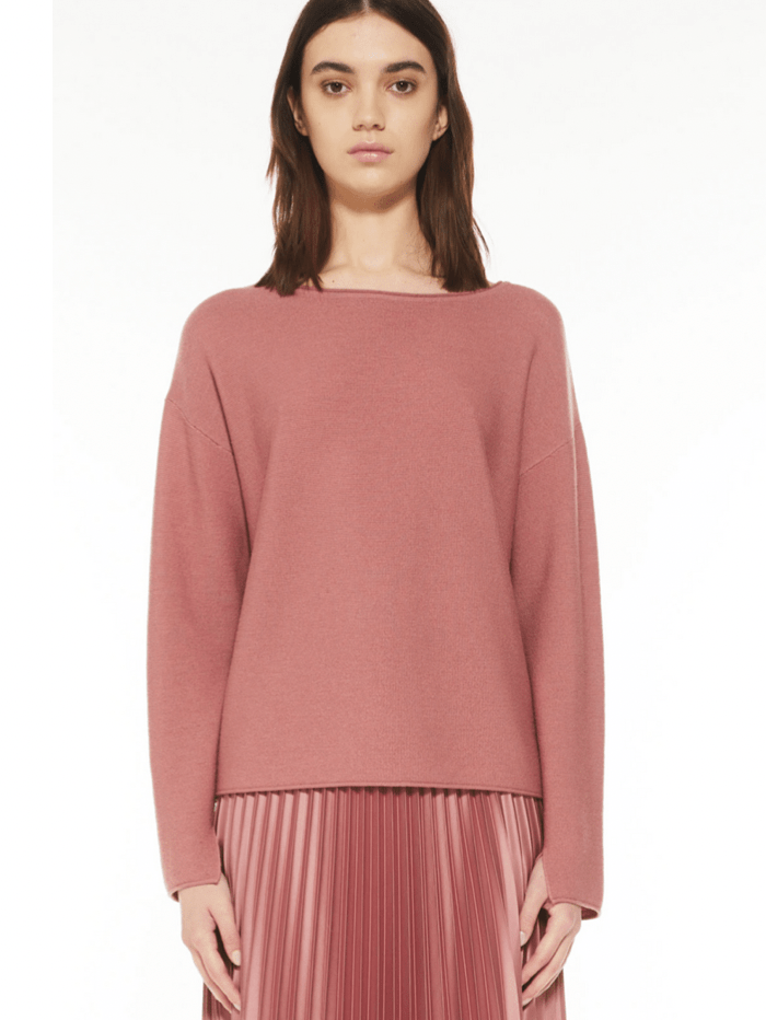 Marella Knitwear Marella FUNE Antique Pink Sweater 33661029 003 izzi-of-baslow