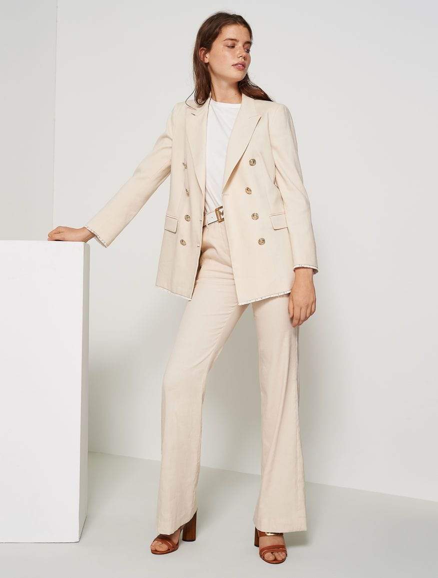 Marella Trousers Marella Linen Mix Gift Trousers 31311402200 izzi-of-baslow