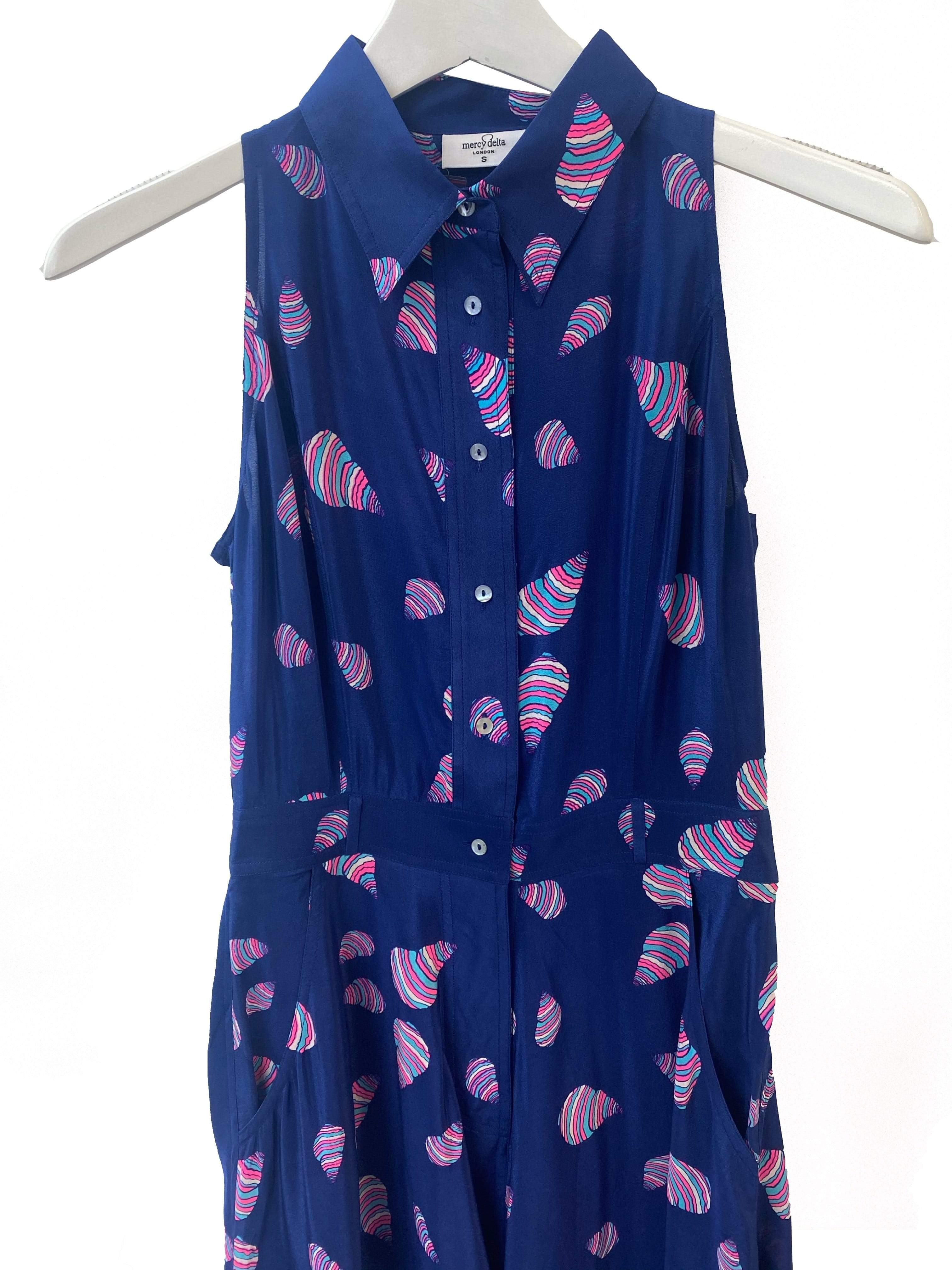 Mercy Delta Dresses Mercy Delta Penrose Rainbow Shells Sea Sleeveless Dress izzi-of-baslow