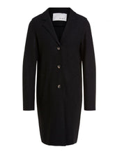 Oui Coats and Jackets Oui Boiled Wool Coat Black 70901 9990 izzi-of-baslow