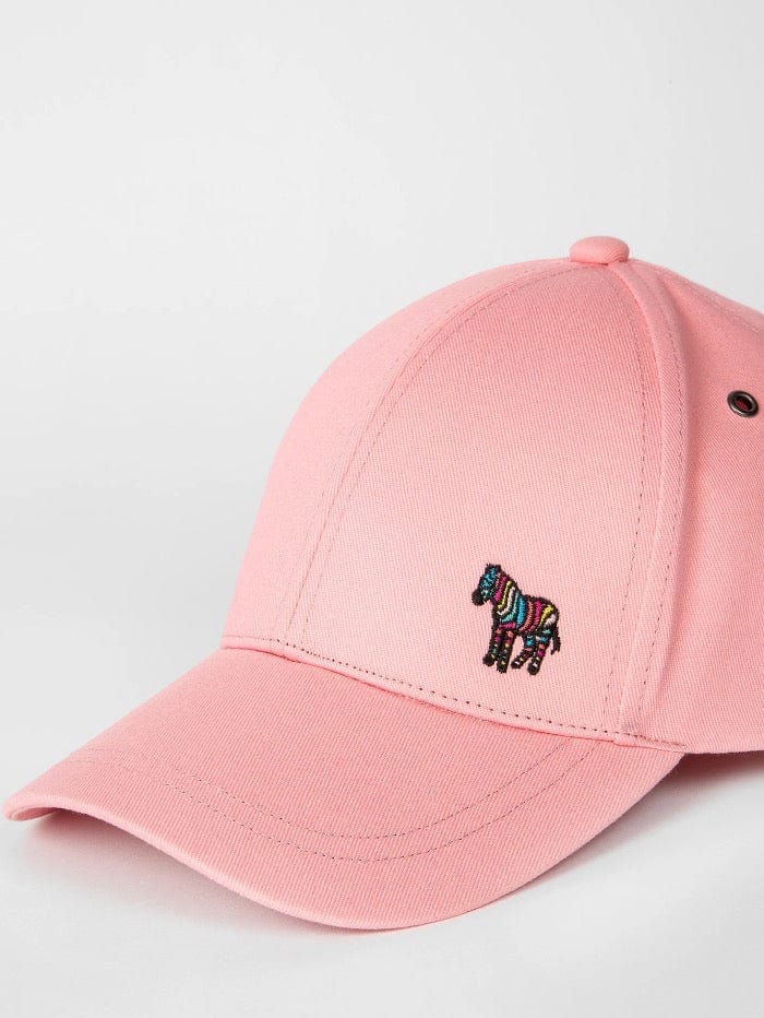 Paul Smith Accessories One Size Paul Smith Pale Pink Cap Zebra Logo W1A-852F-AZEBRA 20 izzi-of-baslow