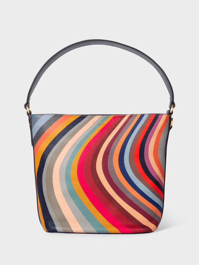 Paul Smith Swirl Print Leather Bucket Bag W1A-6345-DSWIRL-90