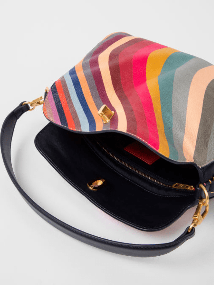 Paul Smith Handbags one / swirl Paul Smith Swirl Leather Shoulder Bag W1A-7489-ESWIRL-90 izzi-of-baslow