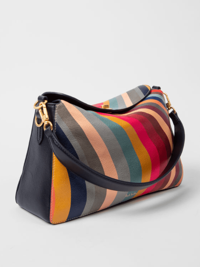 Paul Smith Handbags one / swirl Paul Smith Swirl Leather Shoulder Bag W1A-7489-ESWIRL-90 izzi-of-baslow