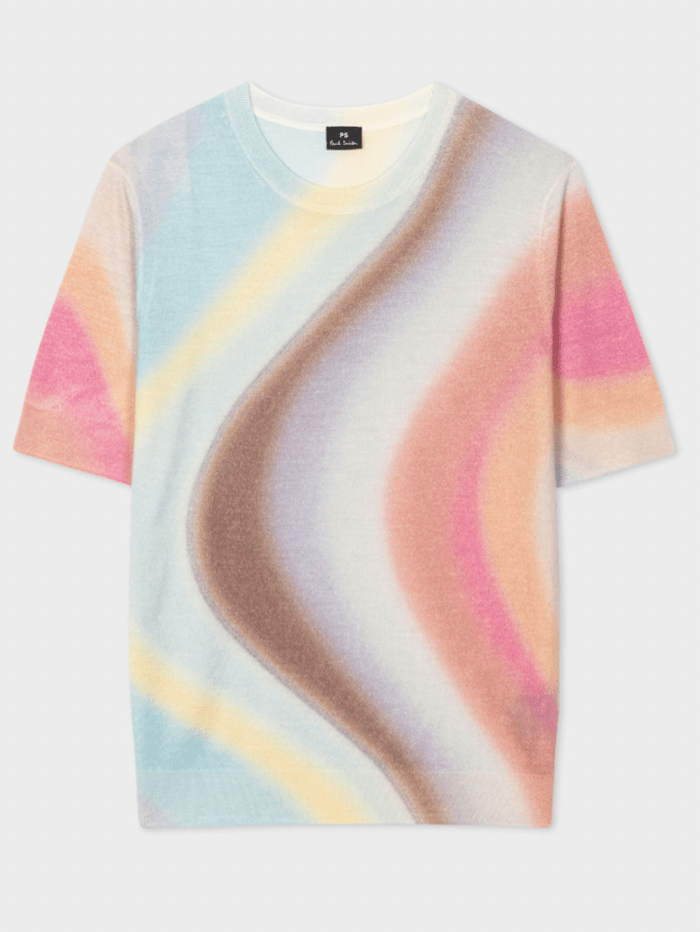 Paul Smith Knitwear Paul Smith Pastel Swirl Knitted Top W2R-294N-K31041 90 izzi-of-baslow