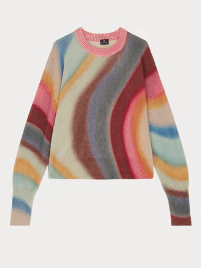 Paul Smith Knitwear Paul Smith Rainbow Multi Swirl Jumper W2R-201N-J30972 92 izzi-of-baslow