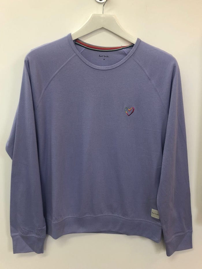 Paul Smith Loungewear Paul Smith Dark Violet Swirl Heart Sweatshirt W1A-795F-AU926-59 izzi-of-baslow