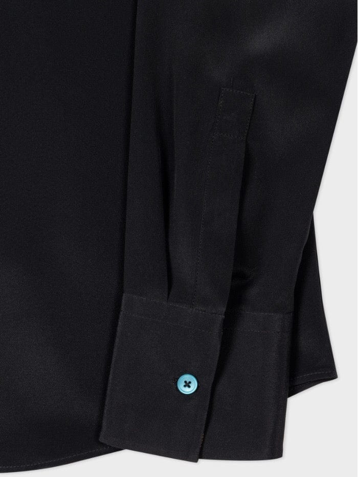 Paul Smith Tops Paul Smith Black Multi Coloured Button Long Sleeved Shirt W2R-019B-J30847 79 izzi-of-baslow