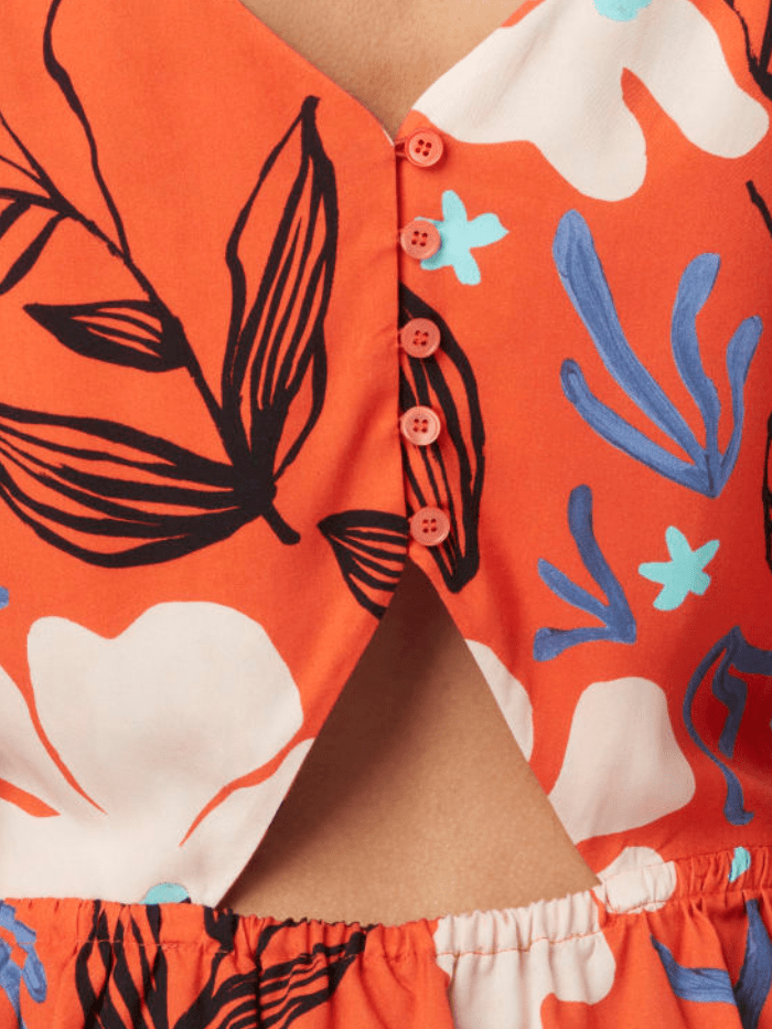 Paul Smith Tops Paul Smith Orange Floral Top W2R-324M-K31022-25 izzi-of-baslow
