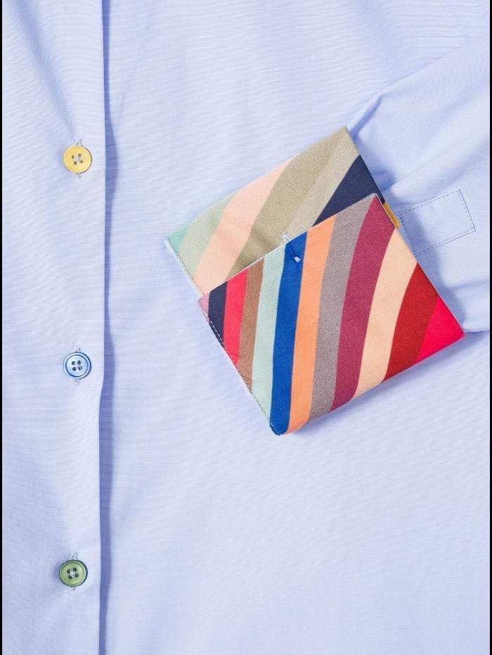 Paul Smith Tops Paul Smith Shirt Pale Blue W2R-019B-F21176-40 izzi-of-baslow