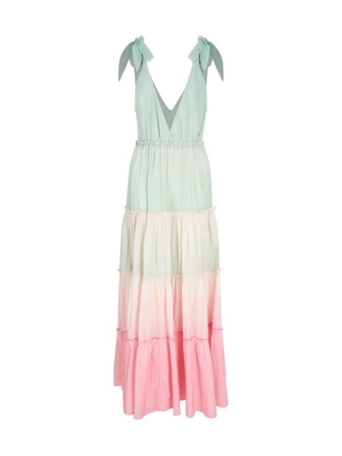 Pranella Dresses Pranella Jinka Maxi Dress Mint Pink Ombre izzi-of-baslow